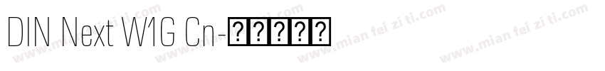 DIN Next W1G Cn字体转换